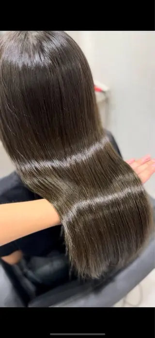 ロング カラー 髪質改善 艶髪矯正 エクステ かいり✂️のヘアスタイル