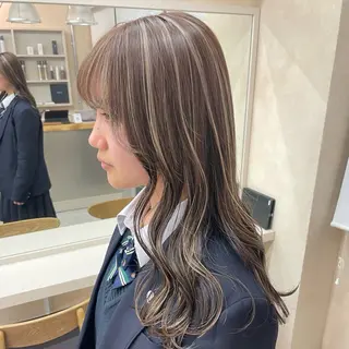 ロング カラー 奥山義進/大宮 /ダブルカラーのヘアスタイル