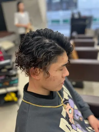 ショート パーマ メンズ 産休の為お休みです! 小島凜のヘアスタイル