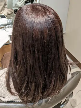 セミロング カラー 【大人艶カラー🌿】 中畑リョウのヘアスタイル