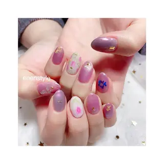 ショート ネイル 👑enen style👑のネイルデザイン