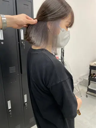 ショート カラー パーマ ヘアアレンジ メンズ キッズ ネイル マツエク・マツパ アイブロウ Eirデザイナーズ サロン茶屋町tomoのヘアスタイル