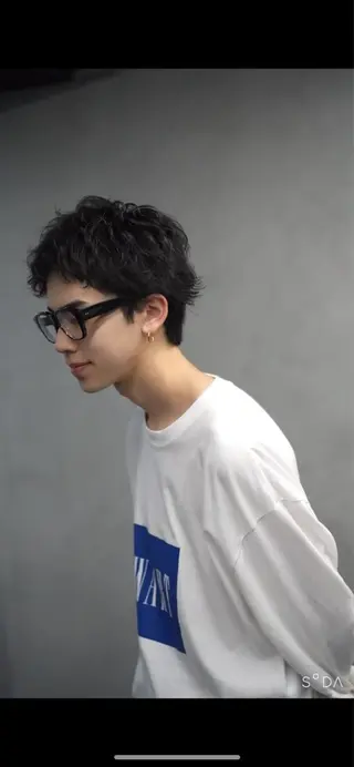 ショート パーマ メンズ 松下 友希 【fifth】のヘアスタイル