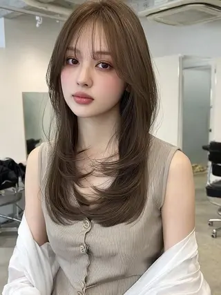 セミロング 🎀透明感カラー/ yuka🎀のヘアスタイル