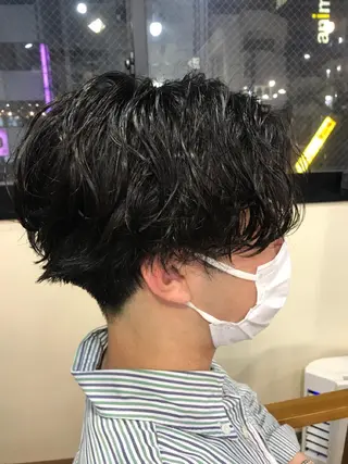ショート ✂️波パーマ⭐️ツイ スパ✂️RYOのヘアスタイル