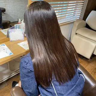ロング 🩶透明感カラー/ 縮毛矯正LUNA🩶のヘアスタイル