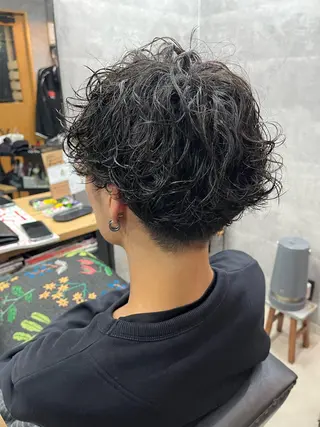 パーマ メンズ ヤマモト ヒロミのヘアスタイル