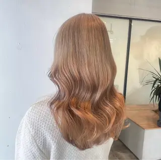 セミロング カラー ブリーチカラー特化 ✨️永井諒のヘアスタイル