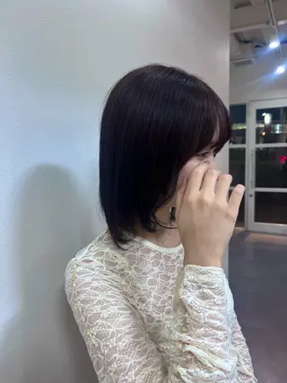 ミディアム 光本 千紘のヘアスタイル