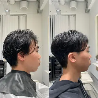 ショート パーマ メンズ 🌿メンズモデル 募集中🌿ちえのヘアスタイル