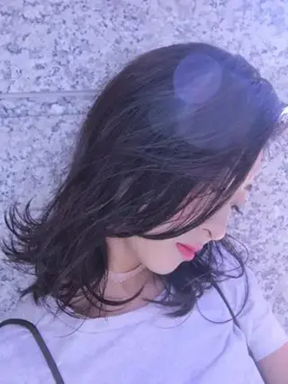 ミディアム 髪質改善ヘアエステ AND ONEのヘアスタイル