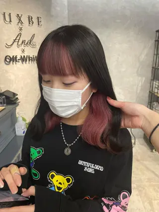 セミロング Cielro/ダブル カラー/西田咲希のヘアスタイル