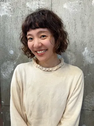ショート パーマ ココ/ショート特化/ 似合わせショート🌿のヘアスタイル