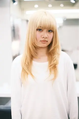 セミロング カラー ヘアアレンジ 個性爆弾💣 ダブルカラー/ゆかのヘアスタイル