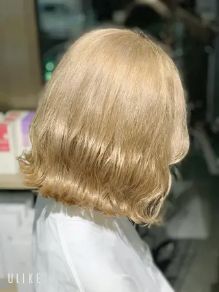 ミディアム メンズスタイル バレイヤージュ　齋藤のヘアスタイル