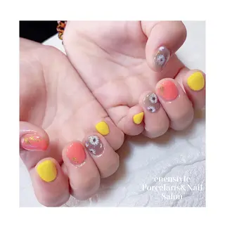 ショート ネイル 👑enen style👑のネイルデザイン