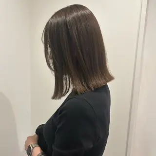 セミロング カラー otoha✳︎ くすみ艶カラーのヘアスタイル