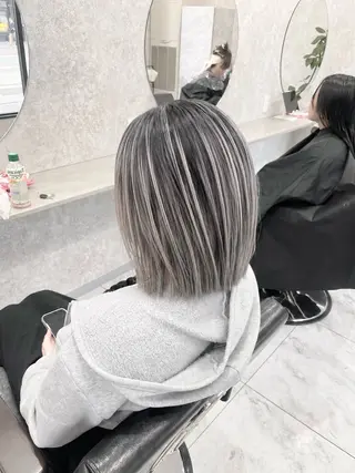 ショート 🦋ハイトーン🦋 石山 希理🦋のヘアスタイル