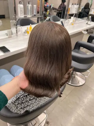 ミディアム カラー 💖札幌カラー 指名No.1💖玲奈のヘアスタイル