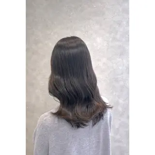 ミディアム 【こっくりカラー】 🤎Umi🤎のヘアスタイル