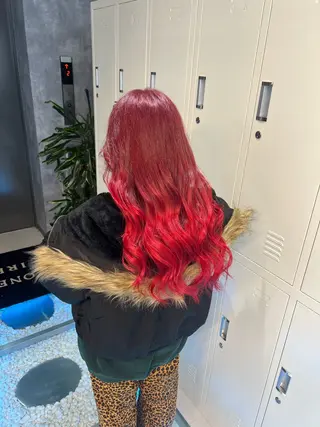 ロング カラー ヘアアレンジ 大人GAL製造機/カ ラー×エクステゆいとのヘアスタイル