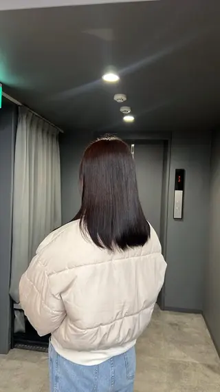 ロング 中田 姫歌のヘアスタイル