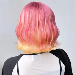 ミディアム カラー ゆう🫧 透明感/ハイトーンのヘアスタイル