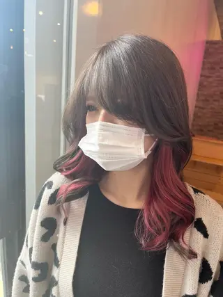 ロング カラー ヘアカラー&縮毛矯正 STAR☆RIVERのヘアスタイル