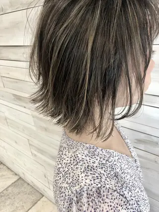 カラー 💎ブリーチ／ボブ 💎ハルのヘアスタイル