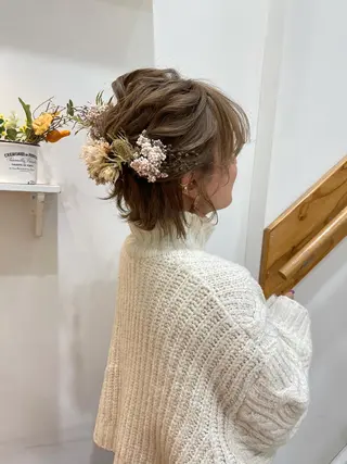 ショート ヘアアレンジ ヘアアレンジ にいた　かづしげのヘアスタイル