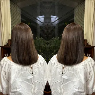ミディアム カラー 💎ハイトーン/艶 カラー モエカ💎のヘアスタイル