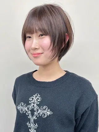 ショート ボブ/ゆるふわ ボブパーマ/とういのヘアスタイル