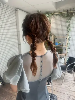ヘアアレンジ 透明感カラー/京橋/ reikoのヘアスタイル