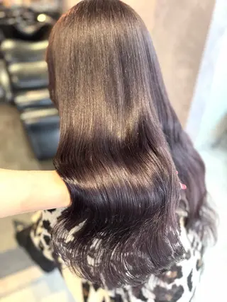 ロング カラー 🩶鈴木茉奈🩶艶髪 /透明感/暖色カラーのヘアスタイル