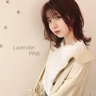 ミディアム カラー 市川 千夏のヘアスタイル