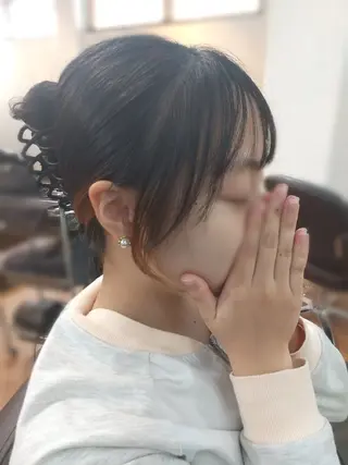 セミロング 久村 奈菜のヘアスタイル