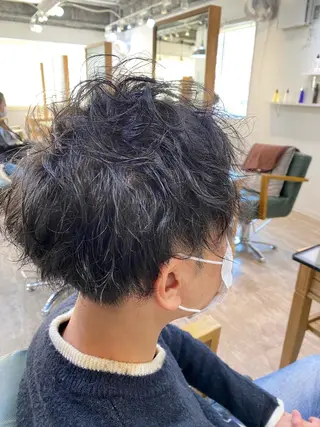 ショート メンズ a-o岡野 こやま しんぺいのヘアスタイル