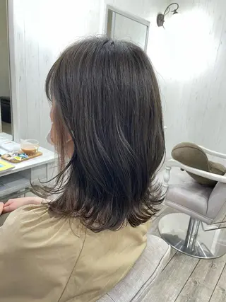 ミディアム ネモトメイナ🌿 今月末で退職しますのヘアスタイル