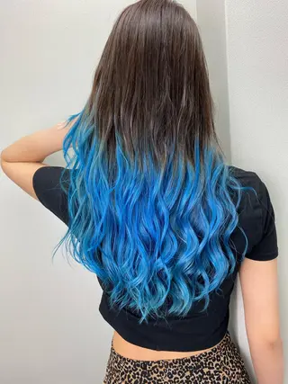 ロング カラー ヘアアレンジ 🧡可愛い色落ち🧡 ハイトーン特化🧡のヘアスタイル