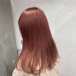 セミロング カラー 渋谷🎨ブリーチ特化 ×エクステ🎨レンのヘアスタイル