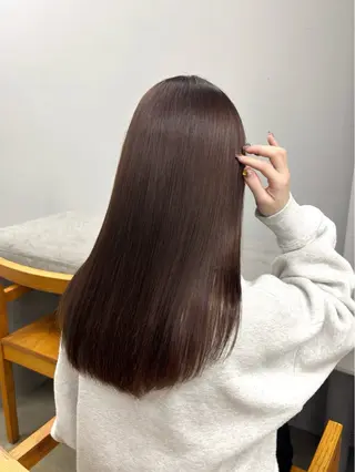セミロング 𝐀𝐦𝐞𝐫𝐢 /透明感カラーのヘアスタイル