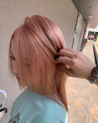 ミディアム 藤本 翔己のヘアスタイル