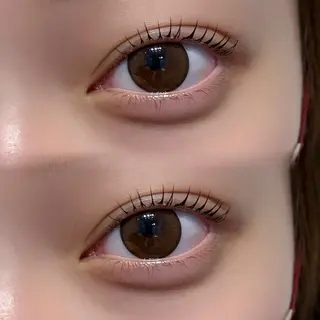 マツエク・マツパ Rinka/梅田/ 透け感カラー🤎のヘアスタイル