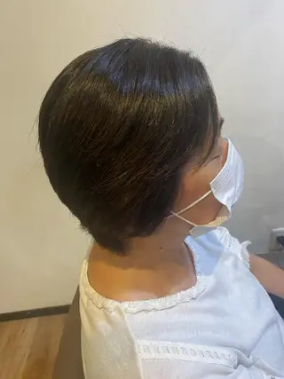 ショート 顔周りカット🍑 Zina難波 Akiのヘアスタイル