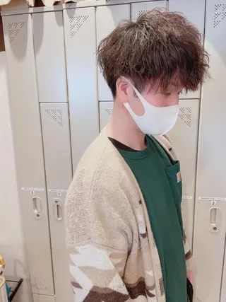 ショート パーマ ヘアアレンジ メンズ メンズZina代表 田端 麗治のヘアスタイル