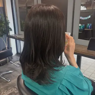 ミディアム 韓国カラー/縮毛矯正 /レイヤー🫧ユイカのヘアスタイル