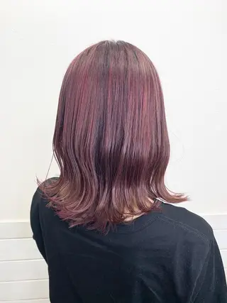 ミディアム カラー lucia RYOのヘアスタイル