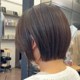 ショート まとまるボブ/縮毛矯 生🌿あおい✨のヘアスタイル