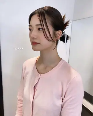 セミロング ヘアアレンジ マンツーマン半個室 tamuraのヘアスタイル