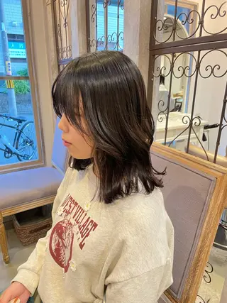 ミディアム ハッシュカット /momocaのヘアスタイル